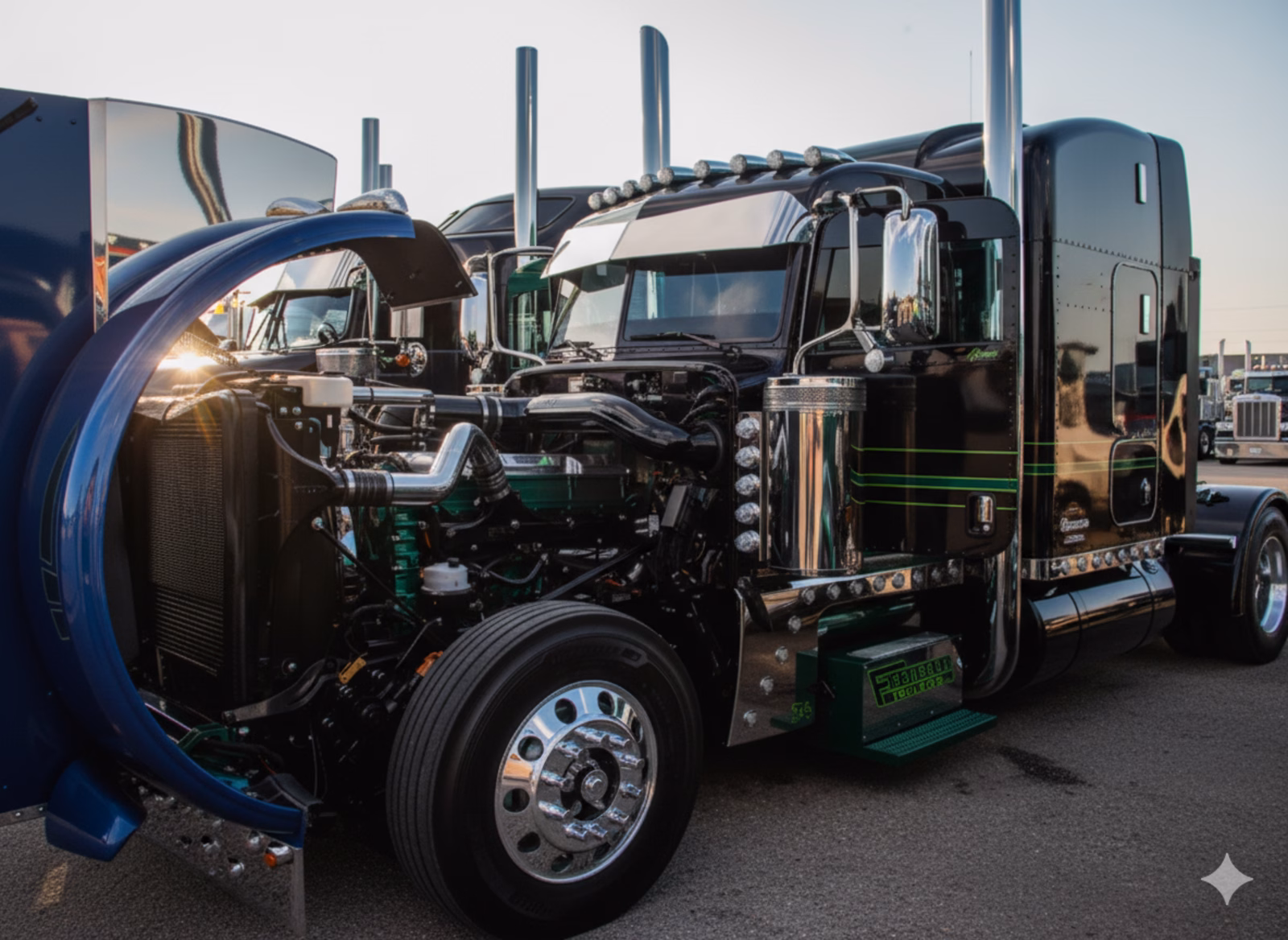 Mobile diesel mechanic providing emergency roadside assistance